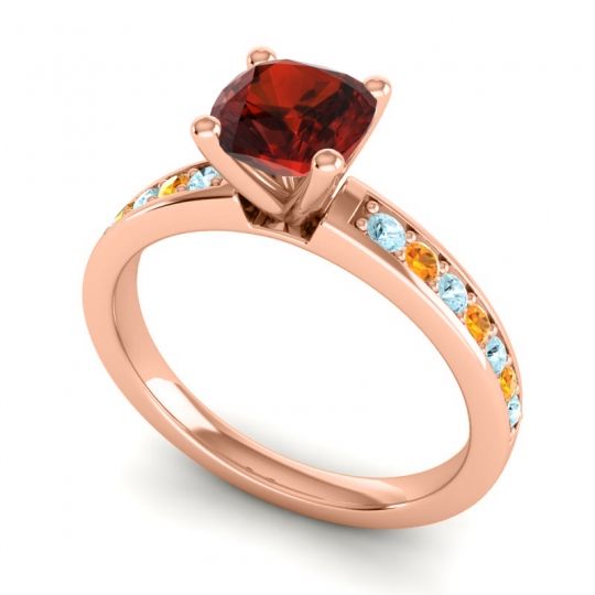 Classic Cushion Pave Asada Ring, 6mm