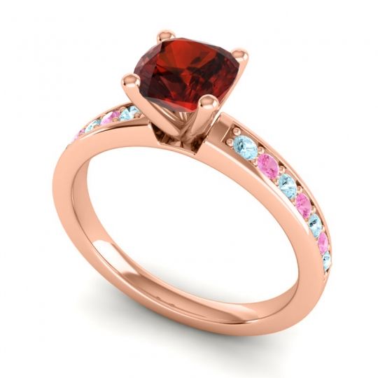 Classic Cushion Pave Asada Ring, 6mm