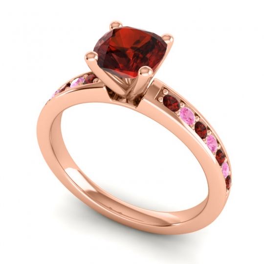 Classic Cushion Pave Asada Ring, 6mm