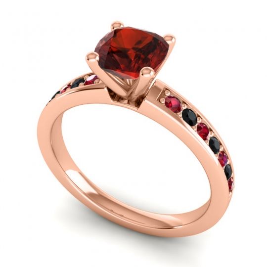 Classic Cushion Pave Asada Ring, 6mm