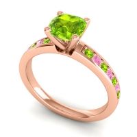 Classic Cushion Pave Asada Ring, 6mm