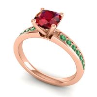 Classic Cushion Pave Asada Ring, 6mm