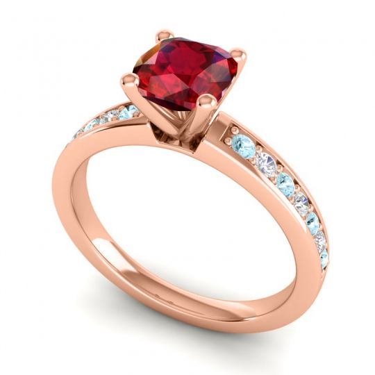 Classic Cushion Pave Asada Ring, 6mm