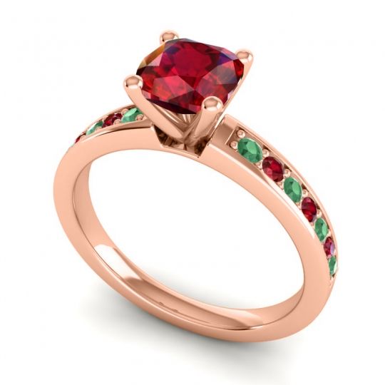 Classic Cushion Pave Asada Ring, 6mm