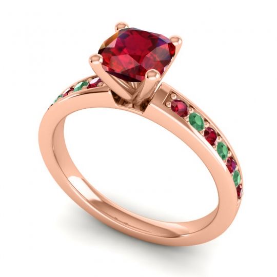 Classic Cushion Pave Asada Ring, 6mm