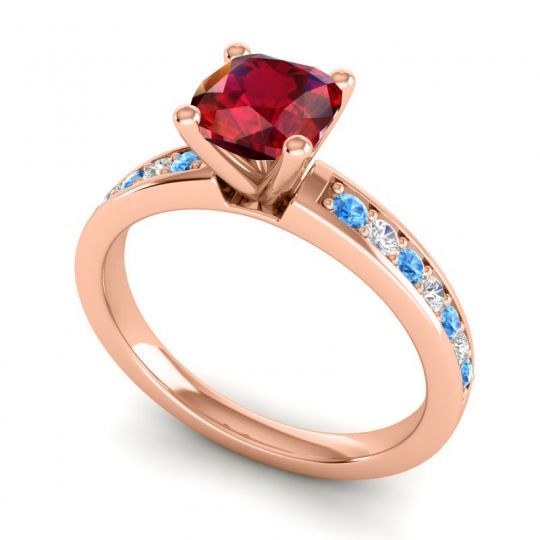 Classic Cushion Pave Asada Ring, 6mm