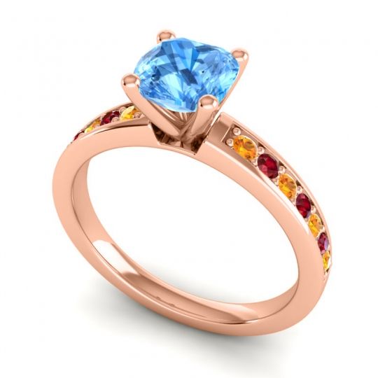 Classic Cushion Pave Asada Ring, 6mm