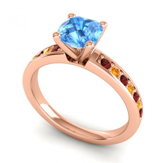 Classic Cushion Pave Asada Ring, 6mm