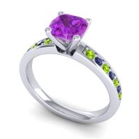 Classic Cushion Pave Asada Ring, 6mm