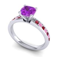 Classic Cushion Pave Asada Ring, 6mm