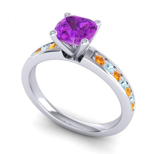 Classic Cushion Pave Asada Ring, 6mm