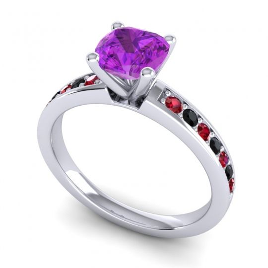 Classic Cushion Pave Asada Ring, 6mm