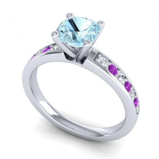 Classic Cushion Pave Asada Ring, 6mm