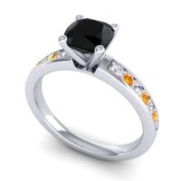 Classic Cushion Pave Asada Ring, 6mm