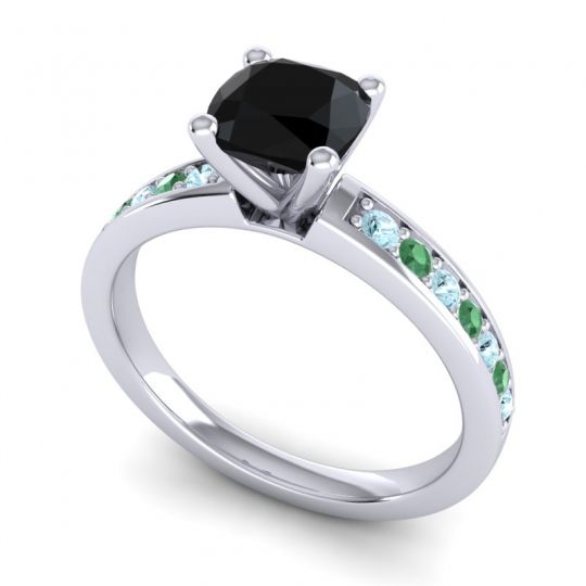 Classic Cushion Pave Asada Ring, 6mm