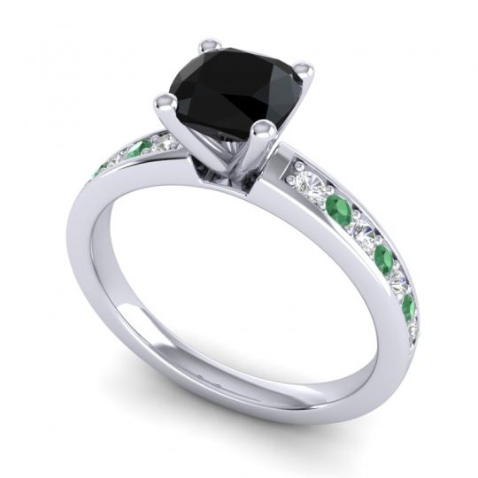 Classic Cushion Pave Asada Ring, 6mm