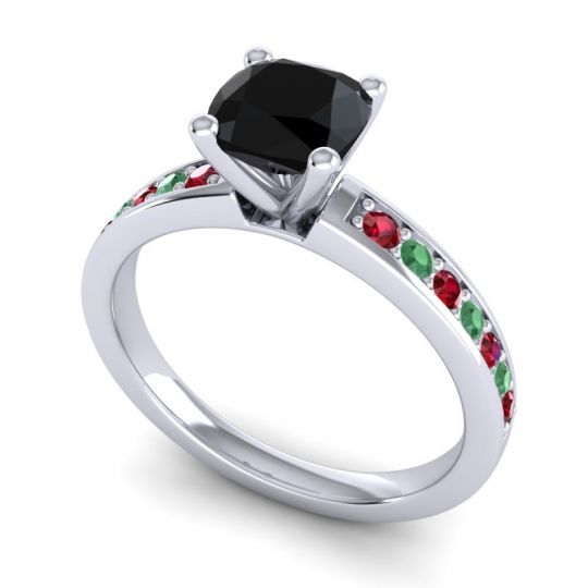 Classic Cushion Pave Asada Ring, 6mm