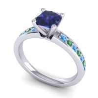 Classic Cushion Pave Asada Ring, 6mm