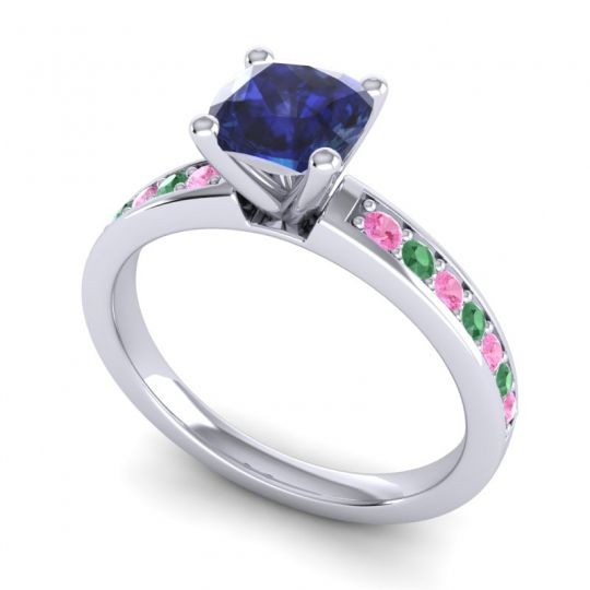 Classic Cushion Pave Asada Ring, 6mm