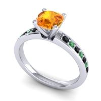 Classic Cushion Pave Asada Ring, 6mm