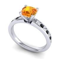 Classic Cushion Pave Asada Ring, 6mm
