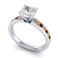 Classic Cushion Pave Asada Ring, 6mm