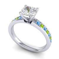 Classic Cushion Pave Asada Ring, 6mm