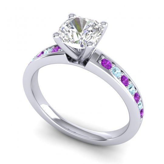 Classic Cushion Pave Asada Ring, 6mm