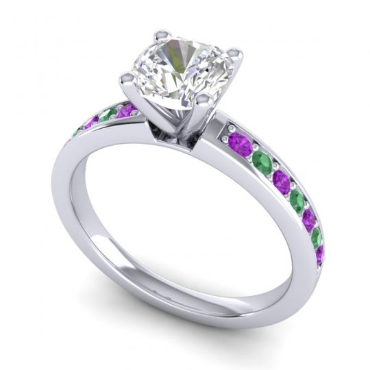 Classic Cushion Pave Asada Ring, 6mm
