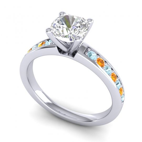 Classic Cushion Pave Asada Ring, 6mm