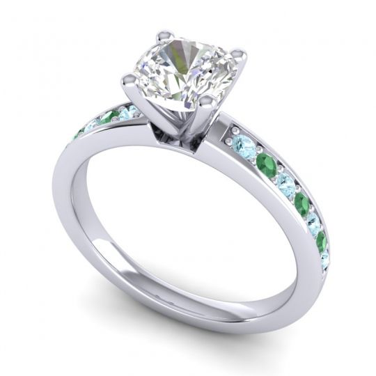 Classic Cushion Pave Asada Ring, 6mm
