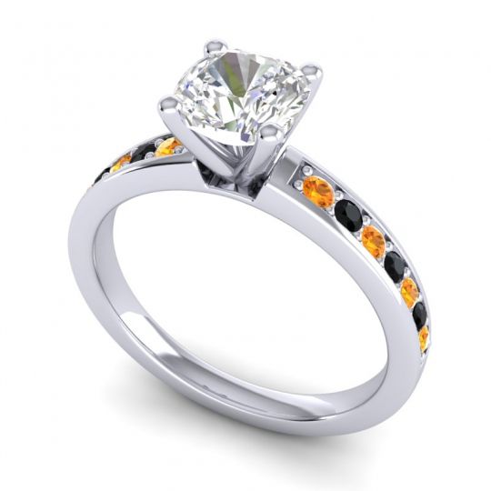 Classic Cushion Pave Asada Ring, 6mm