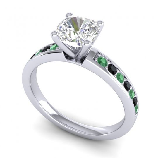 Classic Cushion Pave Asada Ring, 6mm