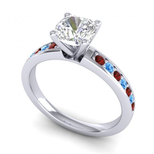 Classic Cushion Pave Asada Ring, 6mm