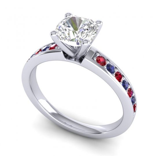 Classic Cushion Pave Asada Ring, 6mm