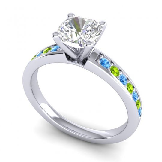 Classic Cushion Pave Asada Ring, 6mm