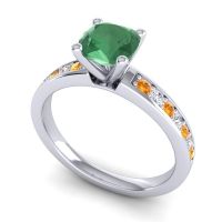 Classic Cushion Pave Asada Ring, 6mm