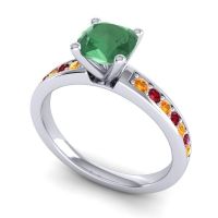 Classic Cushion Pave Asada Ring, 6mm