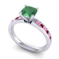 Classic Cushion Pave Asada Ring, 6mm