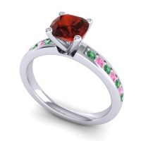 Classic Cushion Pave Asada Ring, 6mm