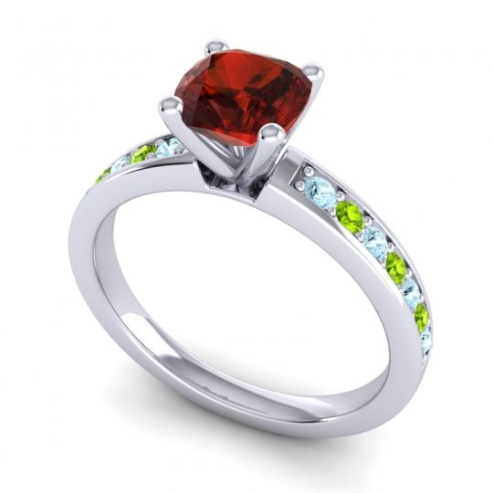 Classic Cushion Pave Asada Ring, 6mm