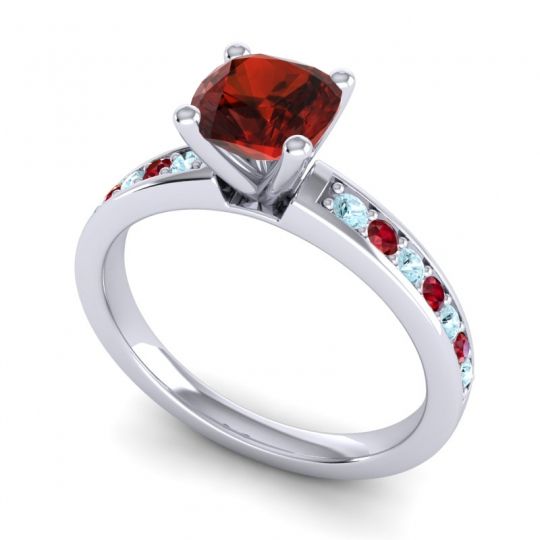 Classic Cushion Pave Asada Ring, 6mm