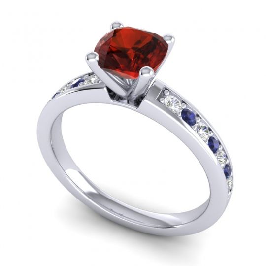 Classic Cushion Pave Asada Ring, 6mm