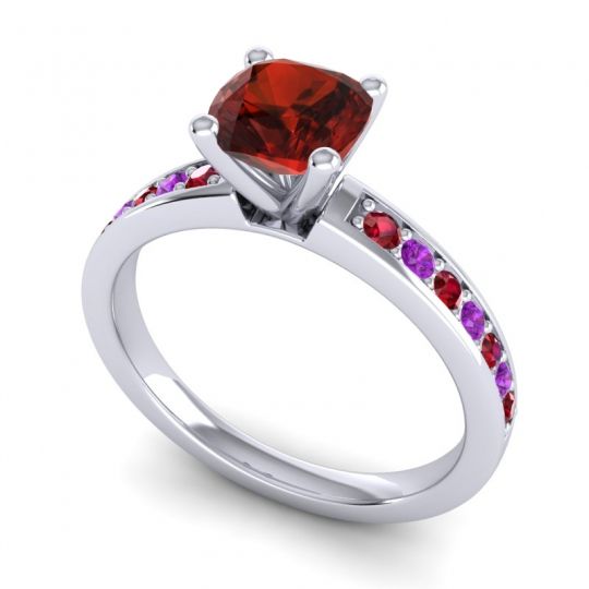 Classic Cushion Pave Asada Ring, 6mm