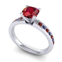 Classic Cushion Pave Asada Ring, 6mm