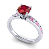 Classic Cushion Pave Asada Ring, 6mm