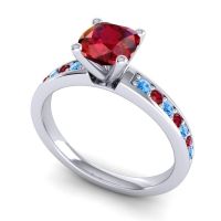 Classic Cushion Pave Asada Ring, 6mm