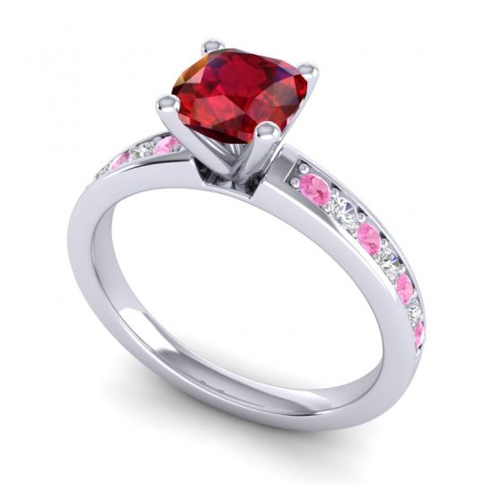 Classic Cushion Pave Asada Ring, 6mm