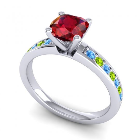 Classic Cushion Pave Asada Ring, 6mm