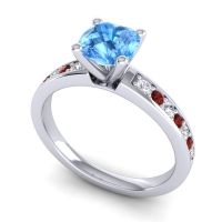 Classic Cushion Pave Asada Ring, 6mm